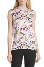 Women's Equipment Layla Floral Silk Top - White