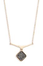 Women's Treasure & Bond Short Pave Shield Pendant Necklace