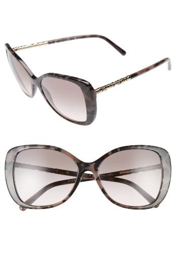Women's Burberry 57mm Butterfly Sunglasses - Spotty Tortoise
