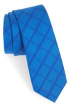 Men's Nordstrom Men's Shop Madison Grid Tie, Size - Blue