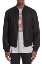 Men's Dries Van Noten Vulker Reversible Bomber Jacket - Black