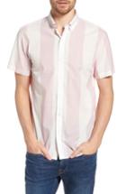 Men's Bonobos Slim Fit Stripe Sport Shirt S - White