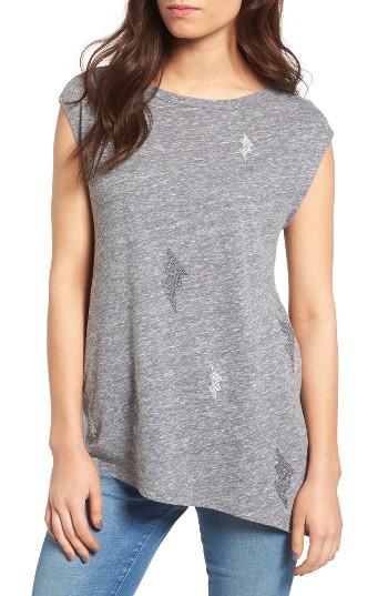 Women's Sundry Bold Asymmetrical Stud Tee