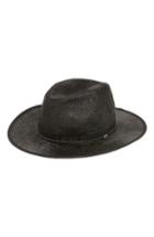 Men's The Kooples Leather Trim Straw Hat -