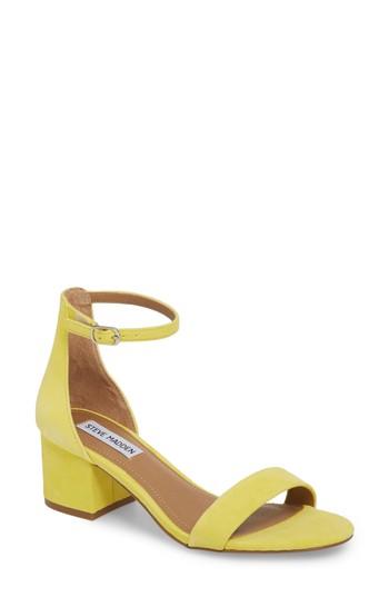 Women's Steve Madden Irenee Ankle Strap Sandal M - Yellow