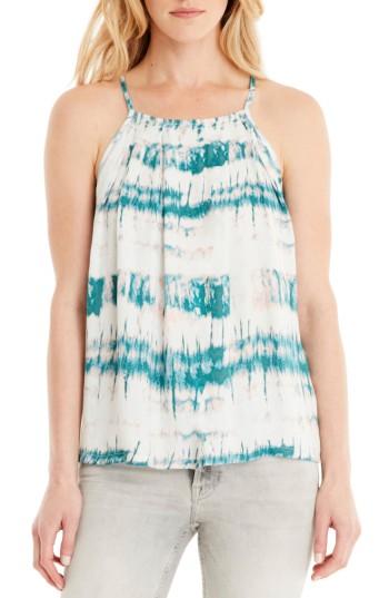 Women's Michael Stars Tie Dye Tank - Blue/green