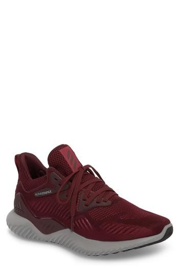 Men's Adidas Alphabounce Beyond Knit Running Shoe M - Burgundy