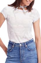 Women's Free People Camo Clare Tee - White