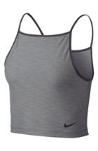 Women's Nike Power Dry Cropped Tank - Grey