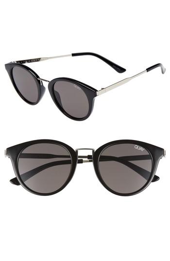 Women's Quay Australia Gotta Run 55mm Sunglasses - Black/ Smoke