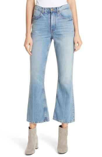 Women's The Great. Western Crop Bootcut Jeans - Blue