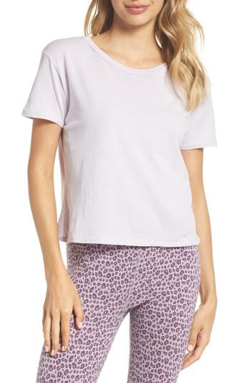 Women's Ragdoll Crop Tee - Purple