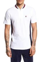 Men's Fila Moretti Short Sleeve Zip Henley Shirt - Grey