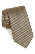 Men's Nordstrom Men's Shop Lairson Micro Silk Tie, Size - Metallic