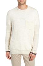 Men's Vince Tipped Wool Blend Sweater, Size - Blue