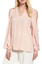 Women's Kobi Halperin Caroline Cold Shoulder Silk Blouse - Pink