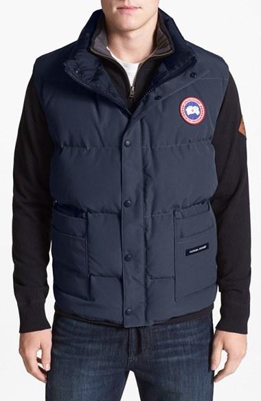 Men's Canada Goose 'freestyle' Water Resistant Fit Down Vest, Size Medium - Blue