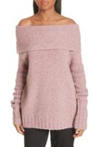 Women's Vince Off-the-shoulder Alpaca Blend Sweater - Pink