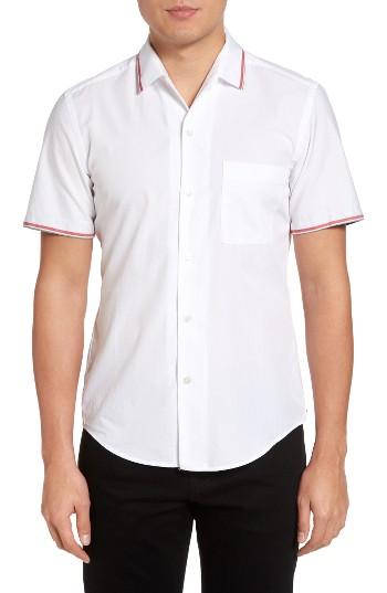 Men's Boss Rino Stripe Detail Sport Shirt