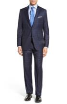 Men's Hickey Freeman Beacon B Classic Fit Plaid Wool Suit