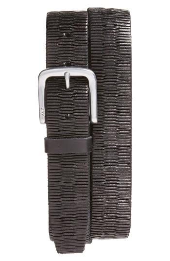 Men's John Varvatos Star Usa Laser Scored Leather Belt