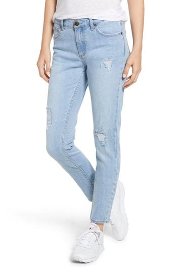 Women's Lira Clothing Nova Ripped Straight Leg Jeans - Blue