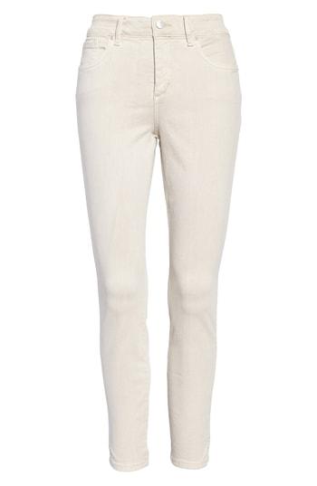 Petite Women's Nydj Ami Stretch Ankle Skinny Jeans P - Beige