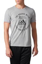 Men's Adidas Badge Of Sport Graphic Training T-shirt - Grey