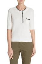 Women's Veronica Beard Chip Textured Polo