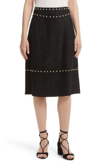 Women's Kate Spade New York Studded Suede Skirt