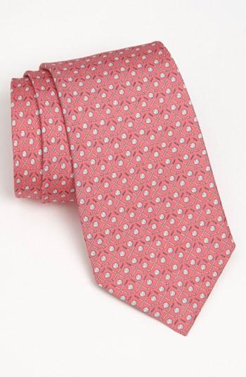 Men's Vineyard Vines 'golf Clubs' Silk Tie, Size - Pink