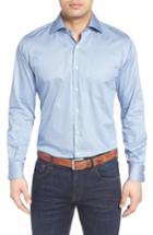 Men's Peter Millar Roundabout Print Sport Shirt - Blue