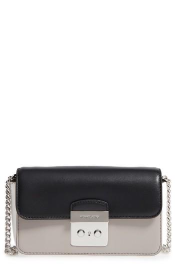 Women's Michael Michael Kors Sloan Editor Leather Wallet On A Chain -