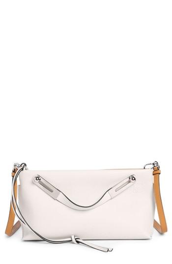 Loewe Small Missy Calfskin Leather Crossbody Bag - White