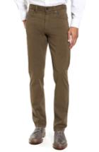 Men's Bugatchi Straight Leg Five-pocket Pants X 32 - Green