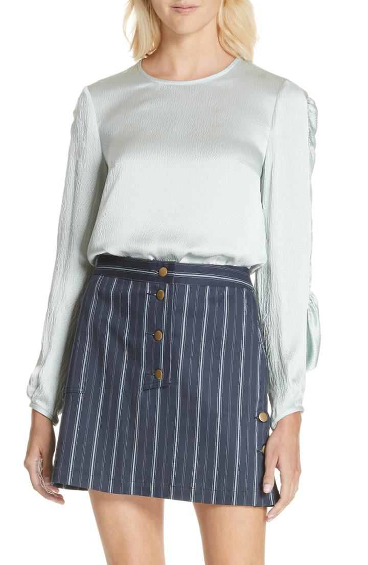 Women's Amur Alena Hammered Silk Blouse