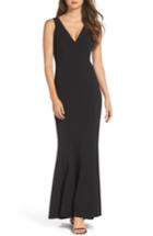 Women's Vince Camuto Twist Back Scuba Crepe Mermaid Gown