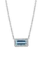 Women's Bony Levy Diamond & Aquamarine Pendant Necklace (trunk Show Exclusive)