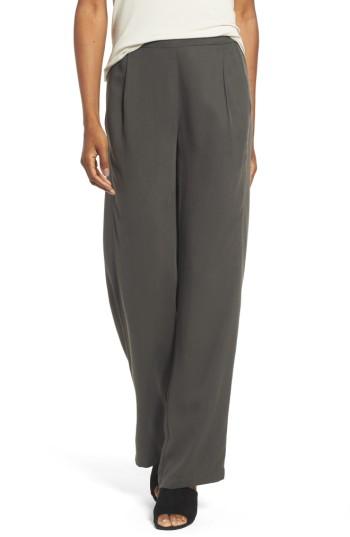 Women's Eileen Fisher Woven Tencel Straight Leg Pants