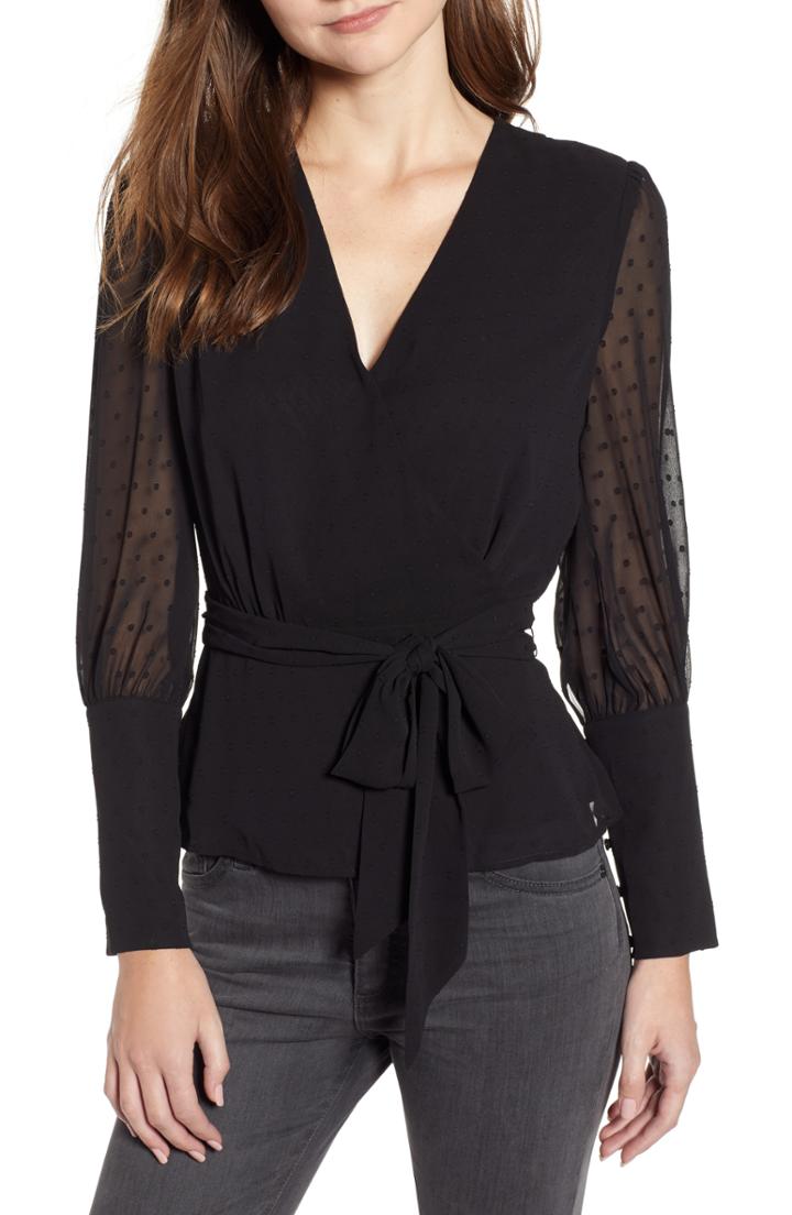 Women's Chelsea28 Tie Waist Blouse - Black