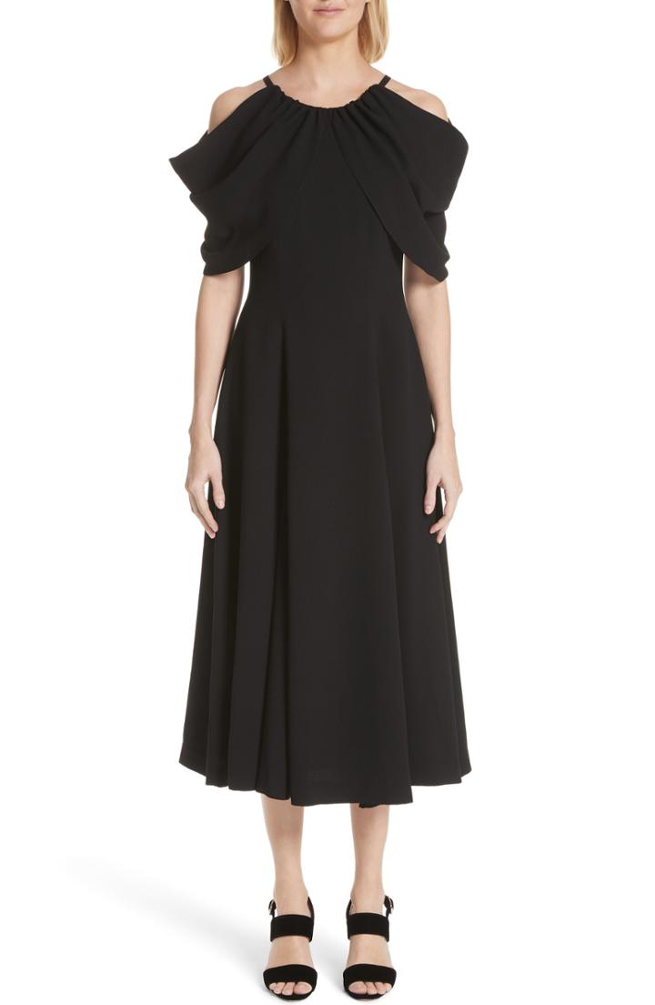 Women's Rejina Pyo Sasha Cold Shoulder Dress Us / 10 Uk - Black