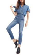 Women's Madewell Skinny Denim Overalls - Blue