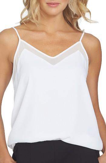 Women's 1.state Chiffon Inset Camisole, Size - White