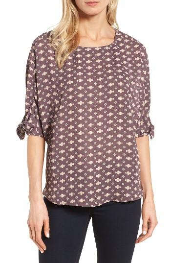 Women's Pleione Tie Sleeve Top - Brown
