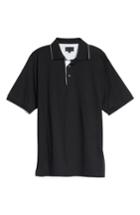 Men's Bobby Jones Solid Tipped Polo, Size - Black
