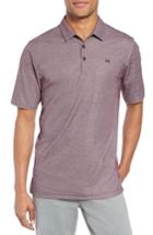 Men's Travis Mathew Classy Jersey Polo, Size - Burgundy