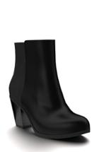 Women's Shoes Of Prey Block Heel Bootie .5 B - Black