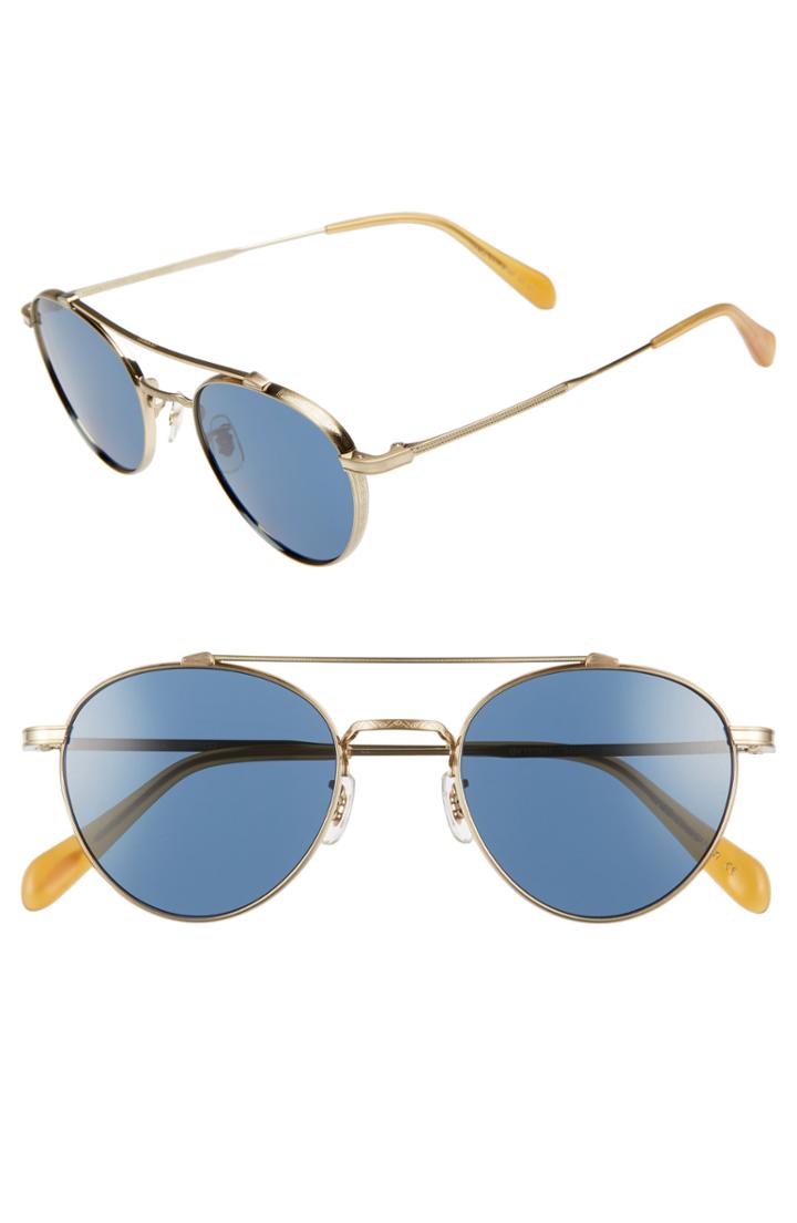 Men's Oliver Peoples Watts 49mm Round Sunglasses -