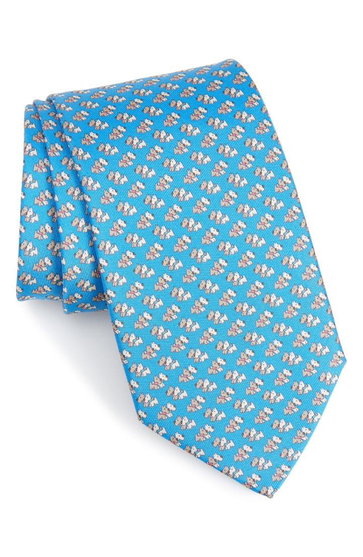 Men's Salvatore Ferragamo Gemello Print Silk Tie