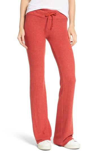 Women's Dream Scene Flare Track Pants, Size - Red